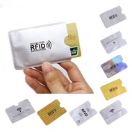 TENDPL 10pcs NFC Blocking Anti RFID Card Holder Reader Lock Aluminium Foil NFC Blocking Case Portable Anti Theft ID Card Box Female/Male