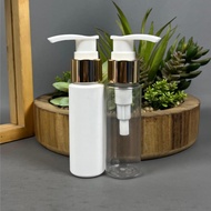 Lotion Pump Bottle 50 ML Pet Bottle/ 50 RFML - Gold Pump Cap Pump Bottle/ 50 ML Soap Bottle/ 50 ML
