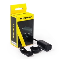 MOTOWOLF ที่ชาร์ทมือถือ USB สำหรับมอเตอร์ไซค์ รุ่น Motor-Bike-USB-port-charging-handle-bar-02A-Ri