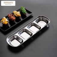 HSO - SMALL SAUCE PLATE STAINLESS STEEL SUS304 THICK / SAUCE DISH PLATE STAINLESS STEEL SUS304