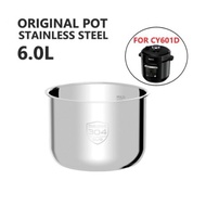 6L Stainless Steel Bowl Pot for Suitable for Tefal , Breville & Philips CY601D SUS304