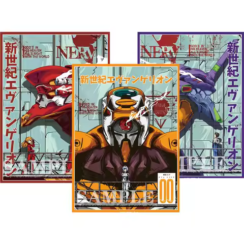 60Pcs/set NEON GENESIS EVANGELION Ayanami Rei Asuka Card Sleeves DIY PTCG Favorite Card Cover Laser 