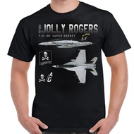 COD Naval VF-103 "Jolly Roger" Fighter Squadron F/A-18F Super Hornet Schematic New T-Shirt 1 Cotton 