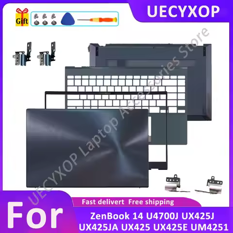 NEW Housing For ZenBook 14 UX425 UX425J UX425E U4700J LCD Back Cover/Front Bezel/Hinges/Palmrest/Bot