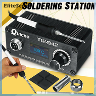 EliteScope T12-942 Mini OLED Trạm Hàn kỹ thuật số T12-907 tay cầm + Đầu T12-K