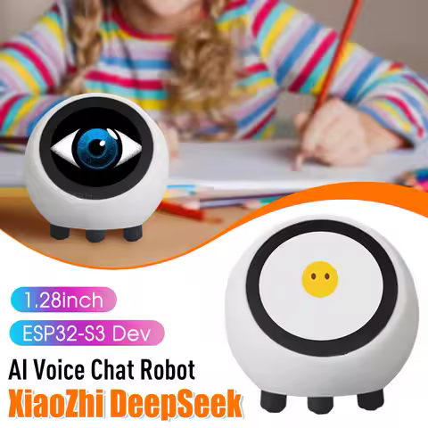 DeepSeek AI Voice Chat Robot XiaoZhi Qwen2.5 DoubaoV1.5 ESP32-S3 1.28inch Mini Robot Tabletop Orname