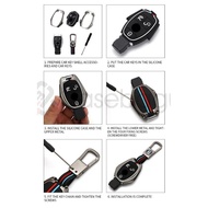 Sale! Mercedes Benz C Class W204 W205 C180 C200 C230 C250 C300 Mercy - 2in1 Metal Car Key Case