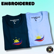 Tshirt Embroidered Philippine Cuisine Flag Unisex