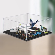 Lego 60367 Passenger Airplane Acrylic Display Case Dustproof Box Clear Showcase Storage for Collecti