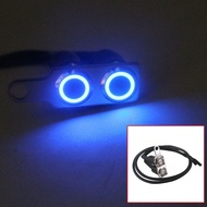 [sg]New Dual ON-OFF Push Button 12V  LED Motorcycle Handlebar Switch