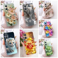 Clear Casing For Oppo Reno 7Z 5G Case CPH2343 Cute Cartoon Fashion Butterfly Funny Painted Cover For