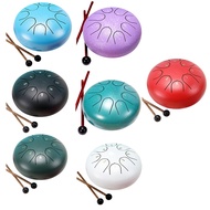 (QBEP) 6Inch 8 Tone Hollow Drum Steel Tongue Drum Garden Rain Drum Steel Tongue Drum Outdoor Rain Dr