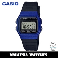 (100% Original) Casio F-91WM-2A Youth Digital Blue Resin Case Black Resin Watch F91 F-91 F91WM F91WM