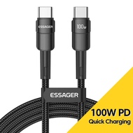 Essager 100W C To C Type C Cable USB C PD Fast Charging Charger Wire Cord