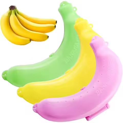 3pcs Banana Saver Outdoor Banana Protector Container Keeper Storage Box Fruit Saver Banana Case Bana