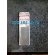 3x12 opp seal plastic