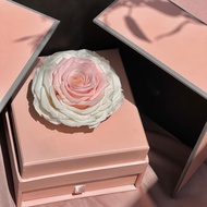 雙色保鮮花 + 可客制封面錄音卡情人節禮盒套裝