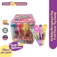 Ali Baba Microphone Pop Fruit Flavor Toy Candy 20pcs
