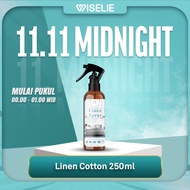 11.11 DEALS Wiselie Linen Cotton Spray Organic Fresh Cotton Aroma Organic Linen Spray with Anti-Bed 