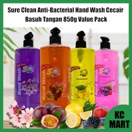 Sure Clean Anti-Bacterial Hand Wash Cecair Basuh Tangan 850g Value Pack