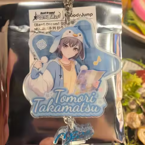 BanG Dream! Keychains for Women Accessories Bag Takamatsu Tomori Keyrings Jewelry Fans Gifts