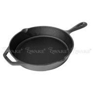 Qware Round Cast Iron Skillet / QWARE Pre-seasoned Round Cast Iron Skillet Cast Iron Pan Cast Iron F