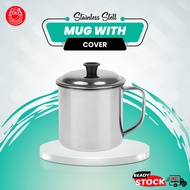 MAS Stainless Steel Mug With Cover / Cawan Bertutup / 有盖不锈钢口杯