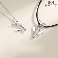 52Hz Whale Couple Necklace Fashion Long Clavicle Chain Small Dolphin Pendant Whale Fall Necklace