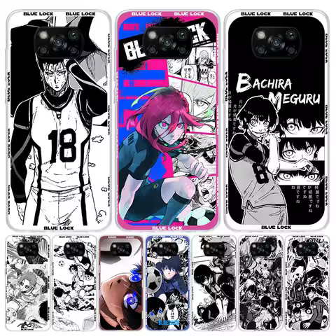 Anime Blue Lock Case Phone Cover for Xiaomi Redmi Note 10 9 9S 8 8T 7 5 Pro Mi 12T 11T 10T 9T 12 11 