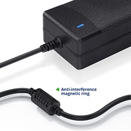 Facmogu AC 100-240V to DC 12V 5A Regulated Power Adapter, UK Plus Cord Switching Power Supply 5.5 * 2.1mm for LED Light