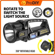 LED Powerful Flashlight Portable XHP50 XHP90 Torch USB Rechargeable Searchlight Waterproof Spotlight