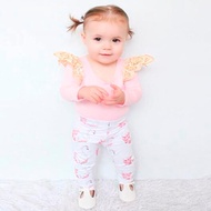 Baby girl clothes Long sleeve Pink T-Shirt + Leggings pants 2pcs/set Little Swan pants Infant girls