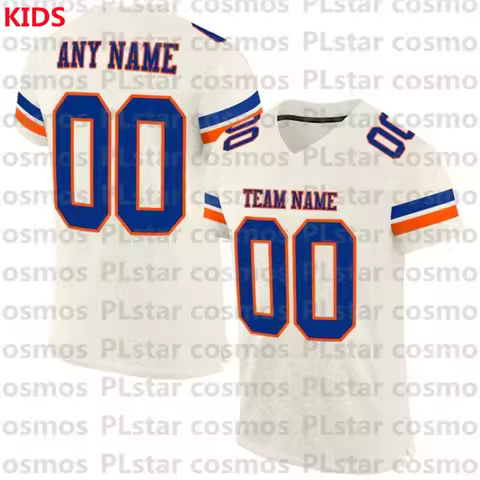 Custom Vintage USA Flag-Black Mesh Football Jersey 3D Printed Kids Football Jersey Boys Tops Girl Te