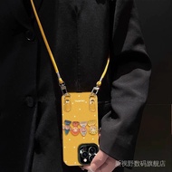 Phone case phone case Dopamine Doll Suitable for Apple 16 phone case 13promax Diagonal Lanyard 15 Po