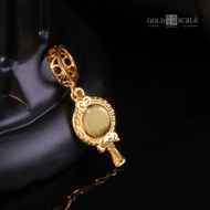 916 Gold Mirror Charm