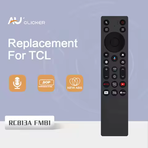 RC813A FMB1 Replaced Voice Remote Control fit for TCL 55/65/75 C755 P71K P81K P61K S51K C61K Series
