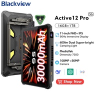 【Official shop】Blackview Active 12 Pro Rugged Projector Tablet 11'' Pad Android 15 16GB 1TB 30000mAh