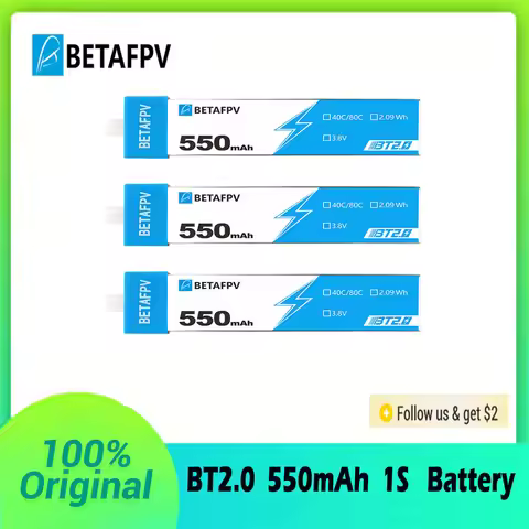 BETAFPV RC Battery BT2.0 550mAh 1S BETAFPV FPV Kit Racing Drone Original FPV Lipo Battery