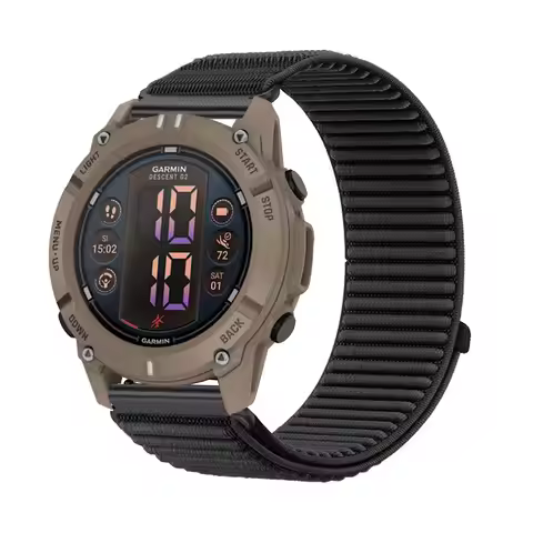 Nylon Bands for Garmin Descent G2/Descent G1/Descent G1 Solar/Quatix 7 47mm/Quatix 7 Pro Band, Elast