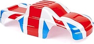 Custom Body UK Royal Union Flag Style Compatible for 1/10 Scale RC Car or Truck (Truck not Included)