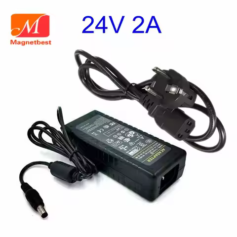 24V 2A Switching Power Supply Adapter Charger For #"logitech Racing Wheel G25 G27 G940 APD DA-42H24 