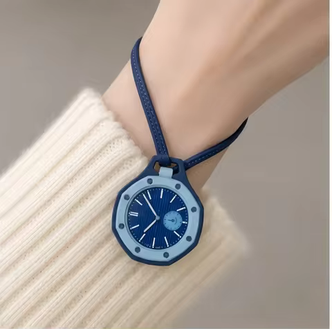 26 Years Old New Pocket Watch Octagonal Pop Style Neck Quartz Movement Candy Color Quartz Watch Colo