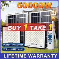 Solar Light Outdoor Lighting 50000W Lampu Solar IP67 Waterproof Spotlight LED Solar Street Light