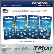(Germany) Renata Hearing Aid Battery 助听器电池 Bateri Alat Pendengaran 675 312 13 10 1.45V Zinc-Air Sign