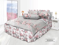 { BISA COD } Bedcover My Love Rumbai Motif ROZENA, Uk.180x200 Cm Tinggi 30Cm / Bedcover My Love Terb