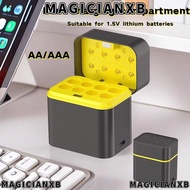 MAGICIANXB Lithium Battery Charger, 8 Slots Intelligent Flip-top Smart Battery Charger, 1200 Times R