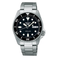 Seiko 5 Sports Black Dial Silver Stainless Steel Strap Men Watch SRPK29K1P