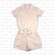 Moose Girl Khaki Jumper Short with Sash Belt- (GTJD- 3939)