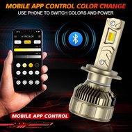 BULLVISION H4  H11 LED Canbus Car Headlight Bulbs 3000K 4500K Adjustable Color Temperature H1 HB3 90