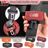 Fiat Car Seat Belt Buckle Cover Universal Soft Silicone Safety Anti-Scratch Belt Protector Car Acces